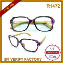 Plastic Reading Glasses with Bamboo Temple